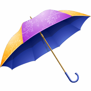 Digital Colorful Umbrella